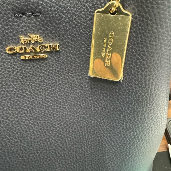 Coach Small Town Bucket Bag Navy Blue NWOT - Picture 5 of 5